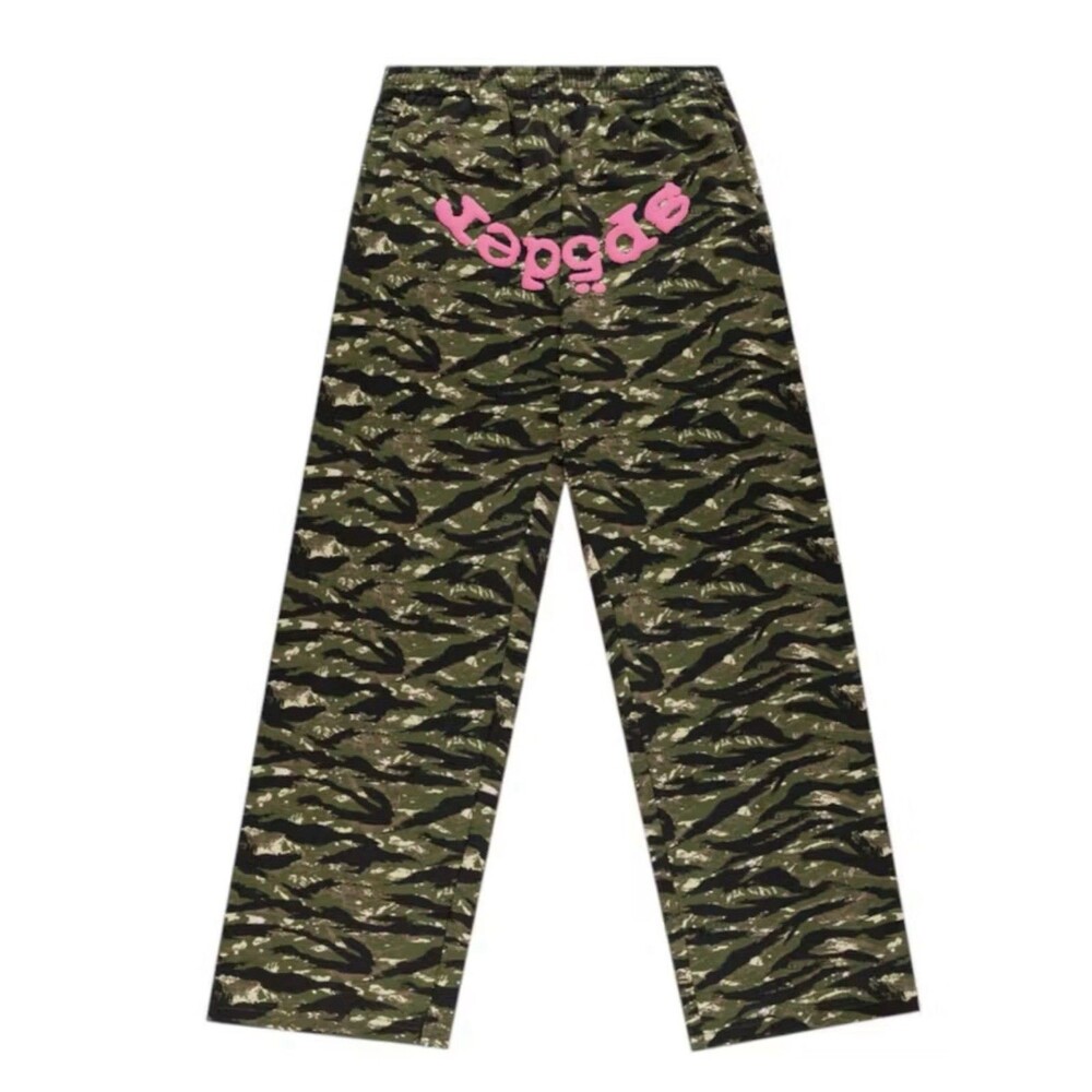 Sp5der OG Web V2 Sweatpants Tiger Camo | Spider Worldwide S Small NWT